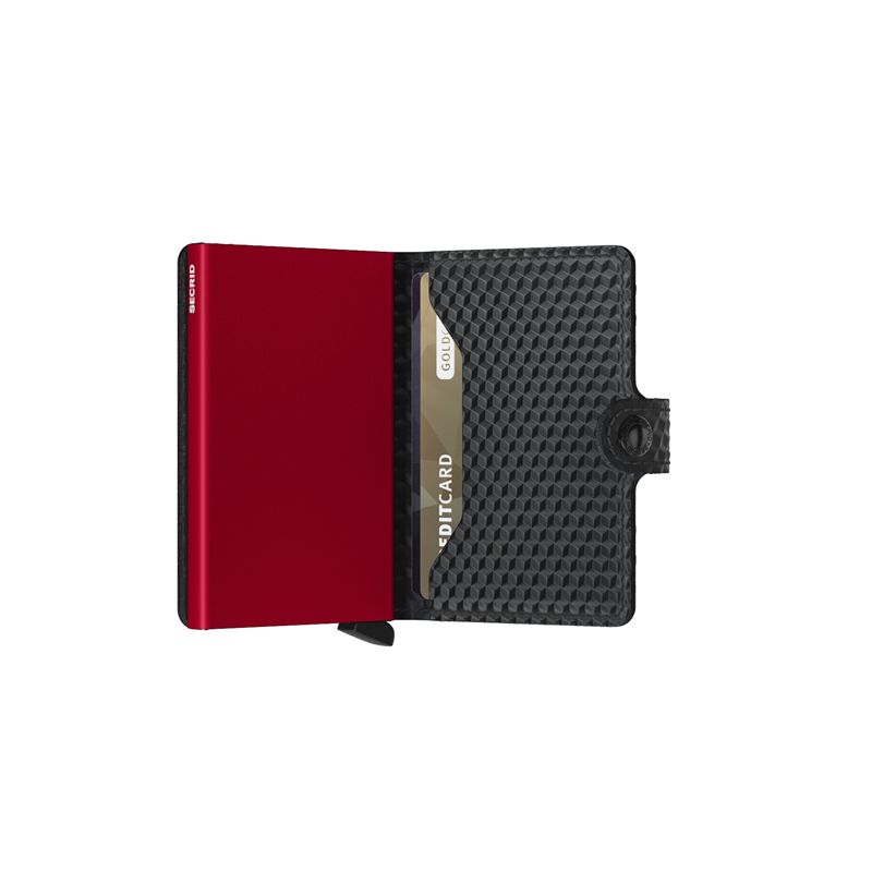 Secrid Kortholder Mini wallet Rød/sort 4