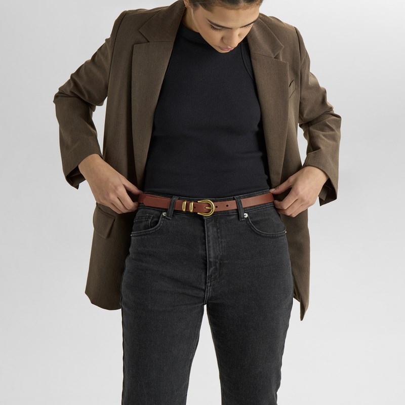 MARKBERG Damebælte Scarletmbg  Cognac 85 Cm 1