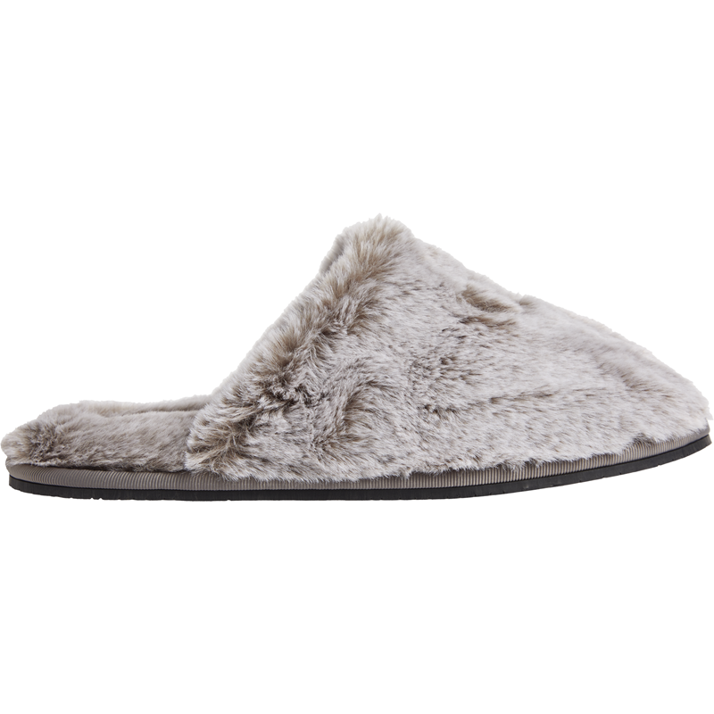 Calvin Klein Dame Slippers Mule Fur Lysegrå 40 2