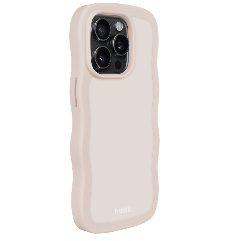 Holdit Mobilcover Wavy Beige iPhone 14 Pro 3