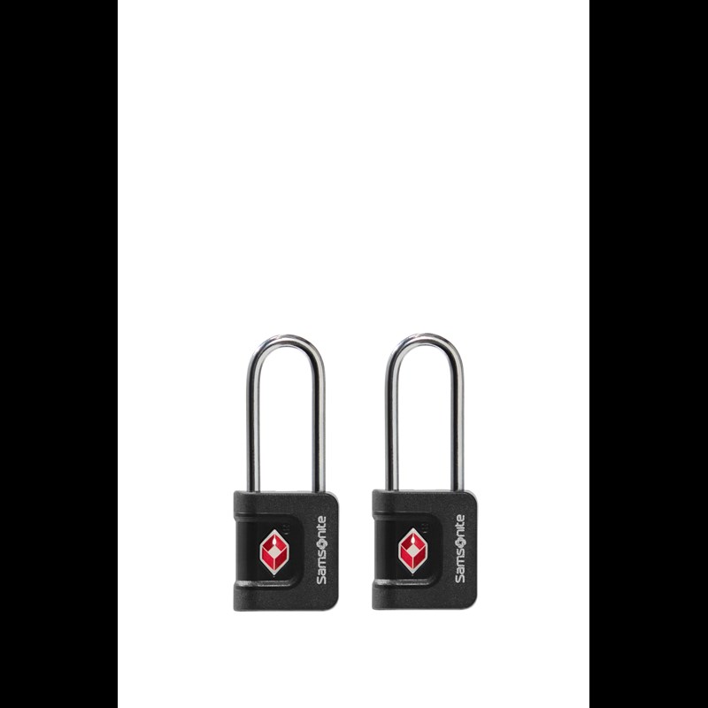 Samsonite TSA Kabellås -2 stk m/nøgle Sort 2