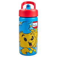 Bamse Drikkeflaske m/ tud Bamse Blå/orange