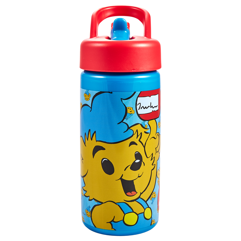 Bamse Drikkeflaske m/ tud Bamse Blå/orange