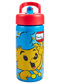 Bamse Drikkeflaske m/ tud Bamse Blå/orange