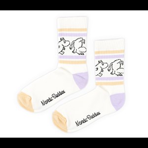 Nordic Buddies Damstrumpor Mumin Retro Vit