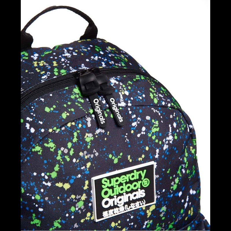 Superdry Rygsæk Montana Mini Splatter Blå/Grøn 4