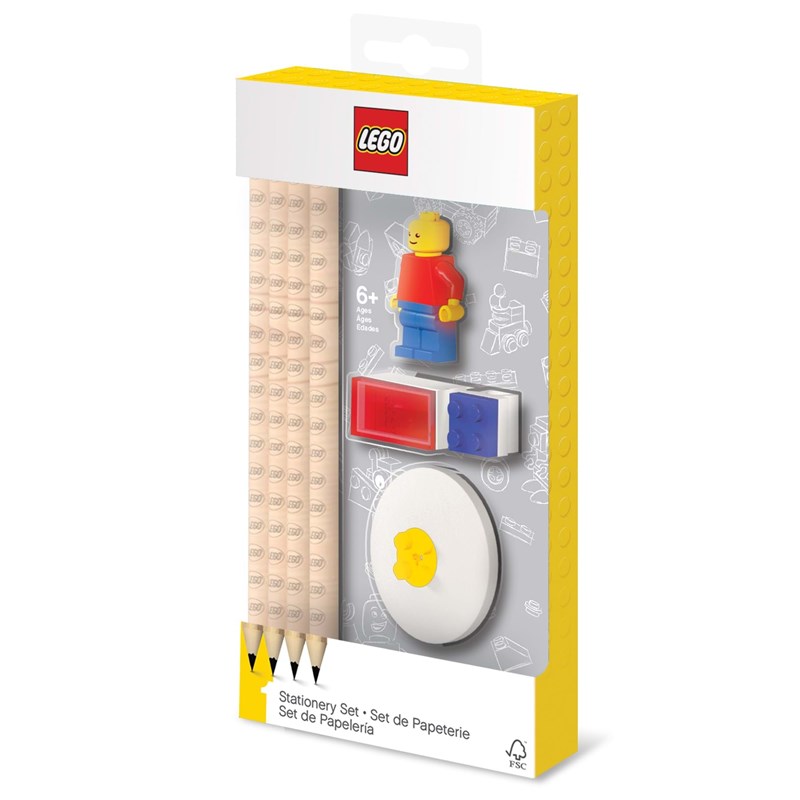 LEGO Bags Skrivesæt m/mini figur Ass farver 1