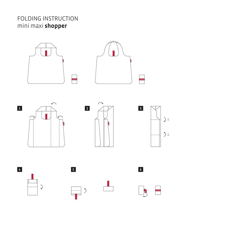 Reisenthel Shopper Mini Maxi Rød 4