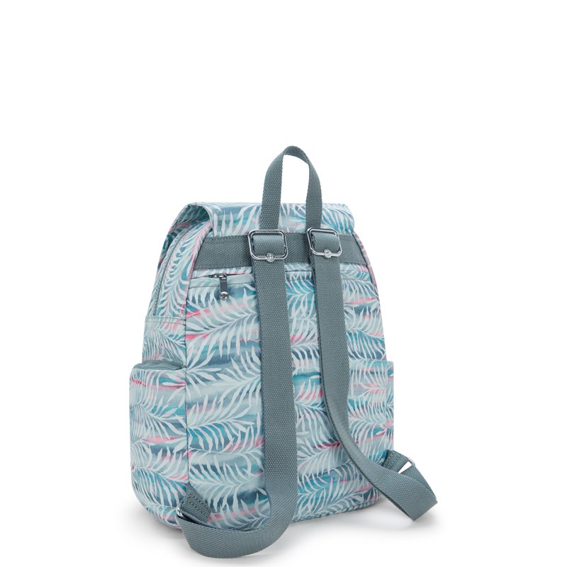 Kipling Ryggsäck City Zip S Blå med blomma 2