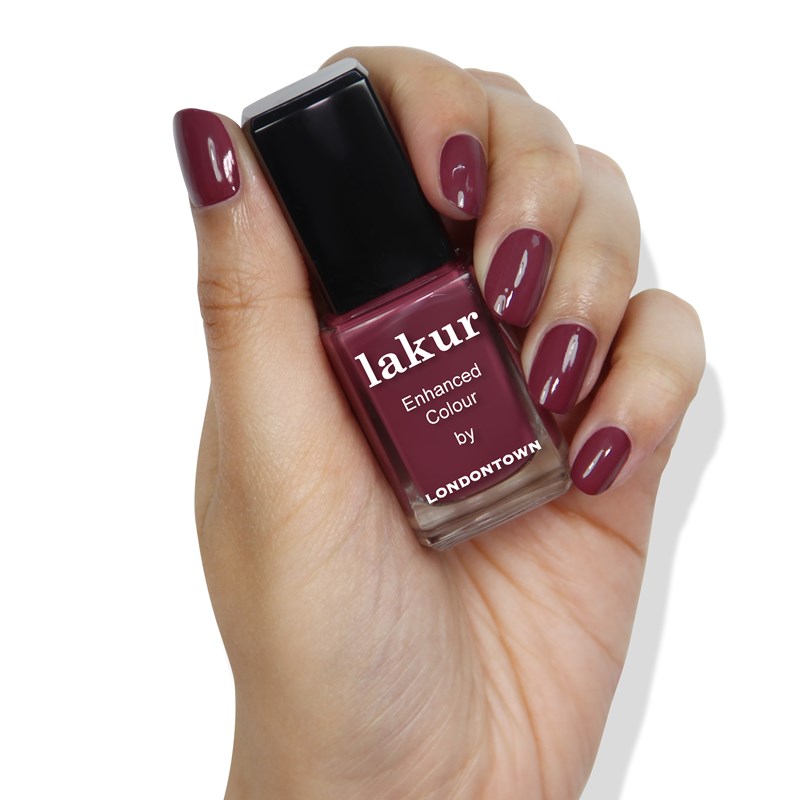 Londontown Nagellack Fig Jam Rosa/Svart 2