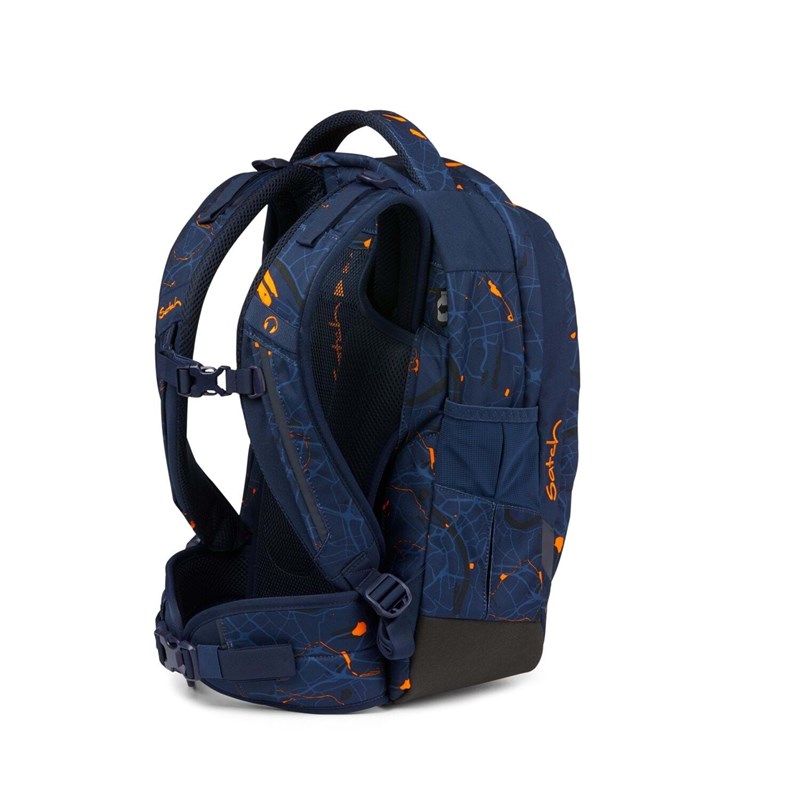 Satch Skoletaske Sleek Blå/orange 4