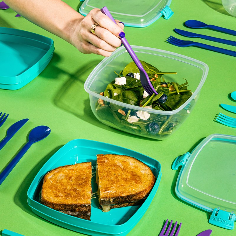 Sistema Madkasse Salat & Sandwich Boks Grøn 7