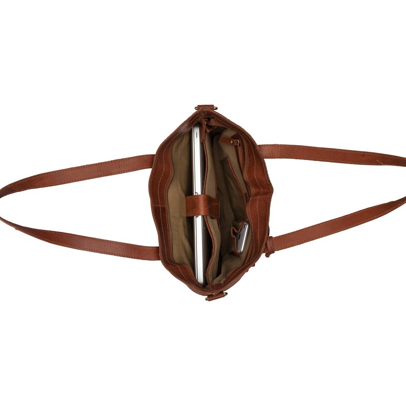 Burkely Shopper Vintage Jade Laptop Cognac 14" 4