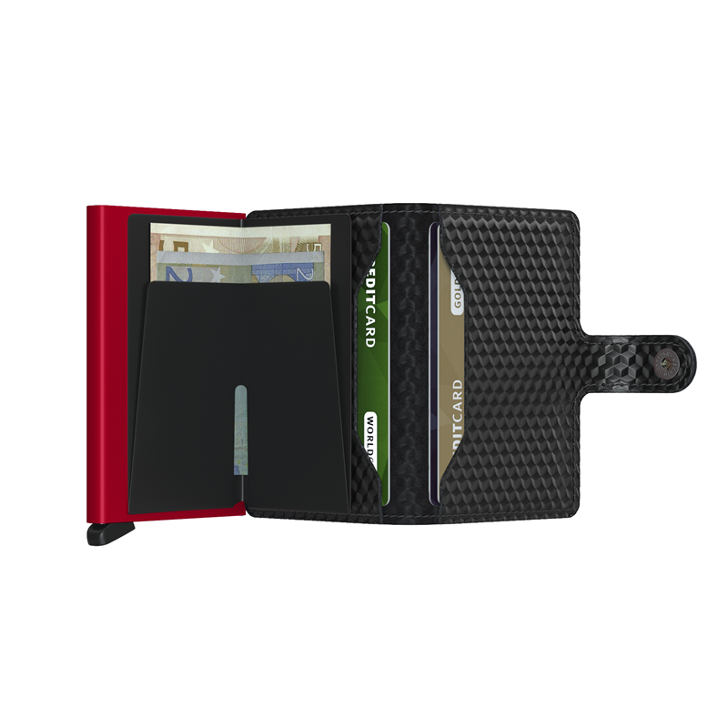 Secrid Kortholder Mini wallet Rød/sort 3