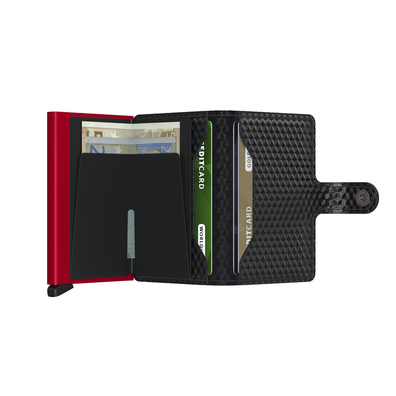 Secrid Korthållare Mini Wallet Röd/Svart 3