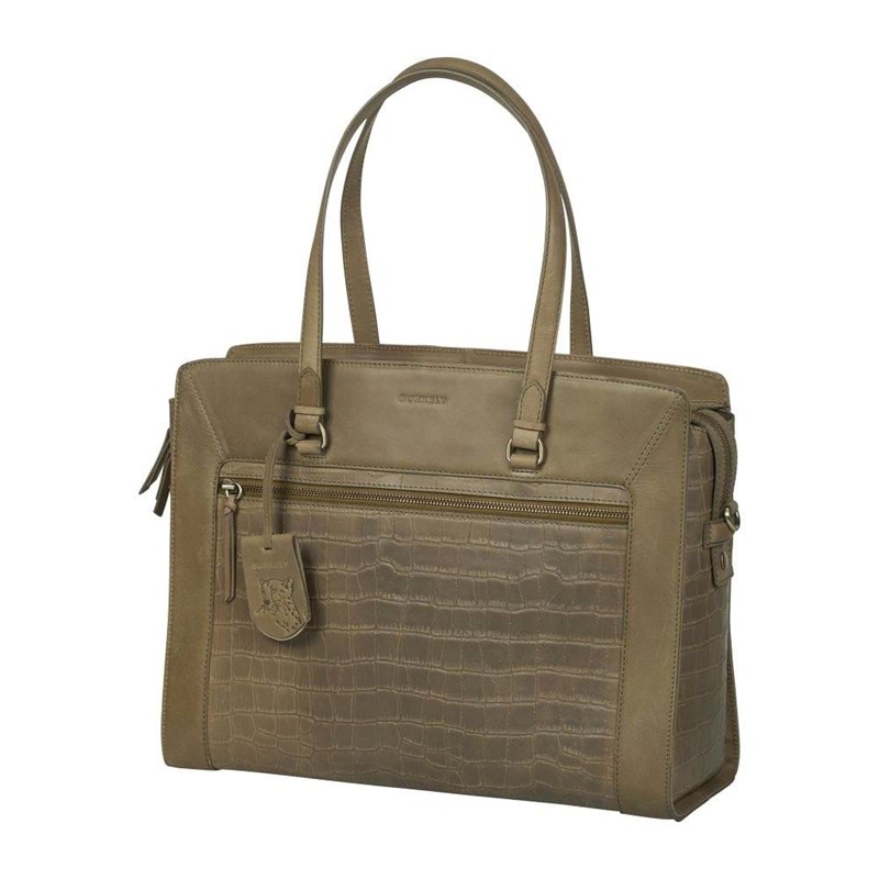 Burkely Computertaske Croco Cassy Grøn 15" 2