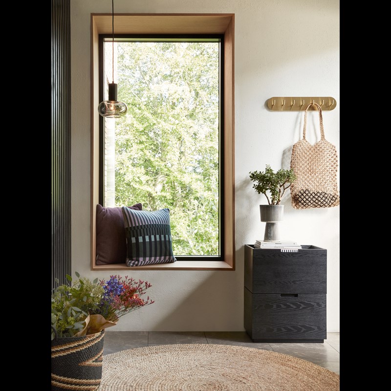 Hübsch Urtepotter sæt 2 stk. Creme/Sort 3