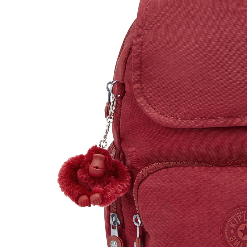 Kipling Ryggsäck City Zip S Röd 6