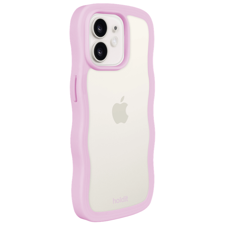 Holdit Mobilcover Wavy Transparent Lilla iPhone 12/12 Pro 3
