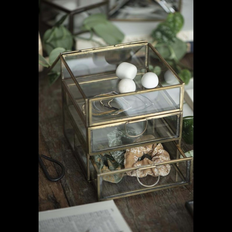 Ib Laursen Skrin med 3 skuffer Guld 2