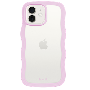 Holdit Mobilcover Wavy Transparent iPhone 12/12 Pro Lilla