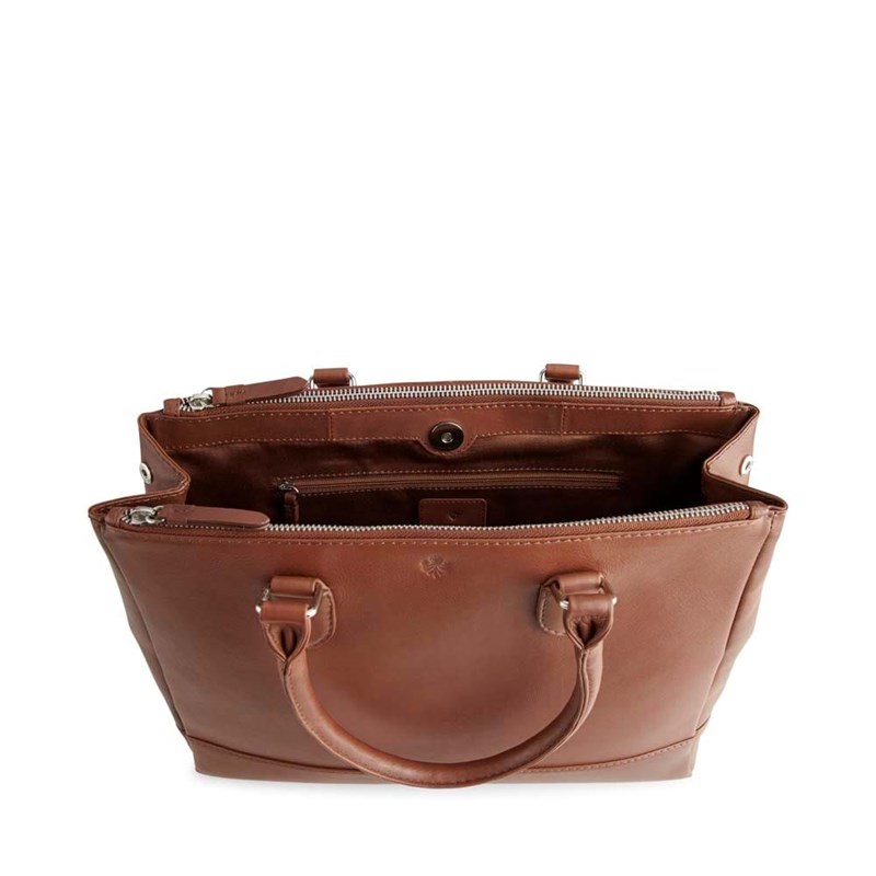 Aura Håndtaske Rome Cognac 5