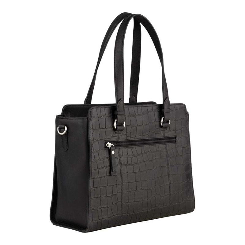 Burkely Håndtaske S Croco Caia Sort/Croco 3