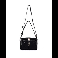 Núnoo Crossbody Ellie Suede  Svart 1