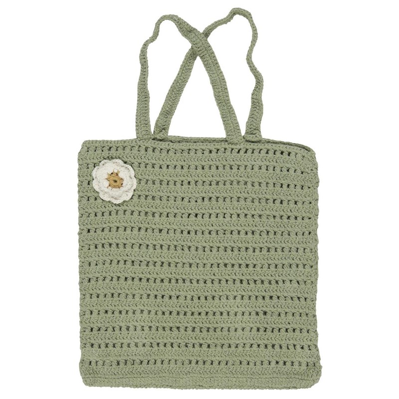 Ib Laursen Totebag Virkad väska Grön 1