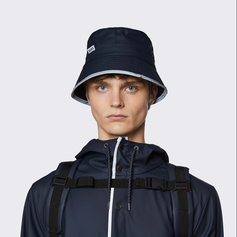 Rains Regnhat Bucket Hat Reflective Navy Str M/L 3