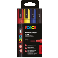 POSCA Pennor POSCA PC-5M 4-pack Multi