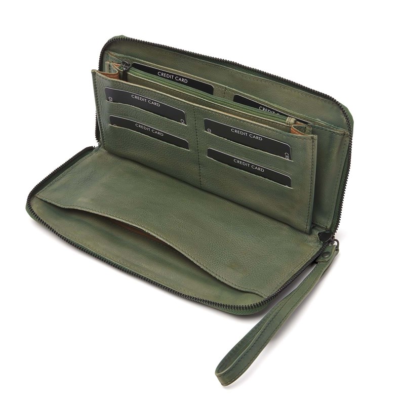 dR Amsterdam Clutch Grön 3