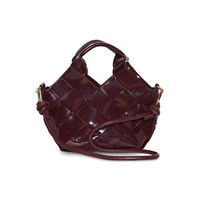 PITAYA Håndtaske Marly Small Glossy Brun/rød