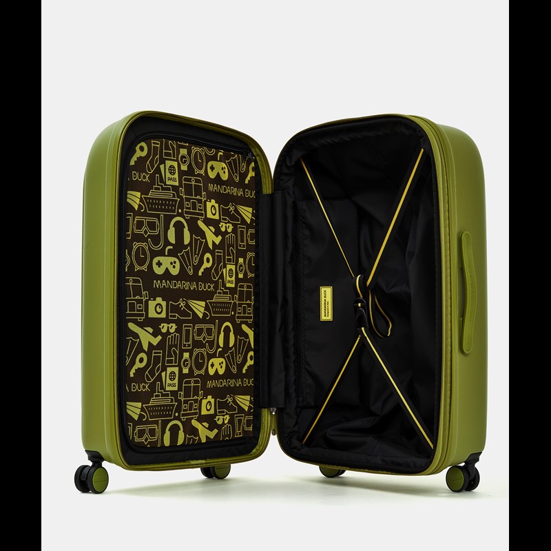 Mandarina Duck Resväska Logoduck + Oliv Grön 69 Cm 4