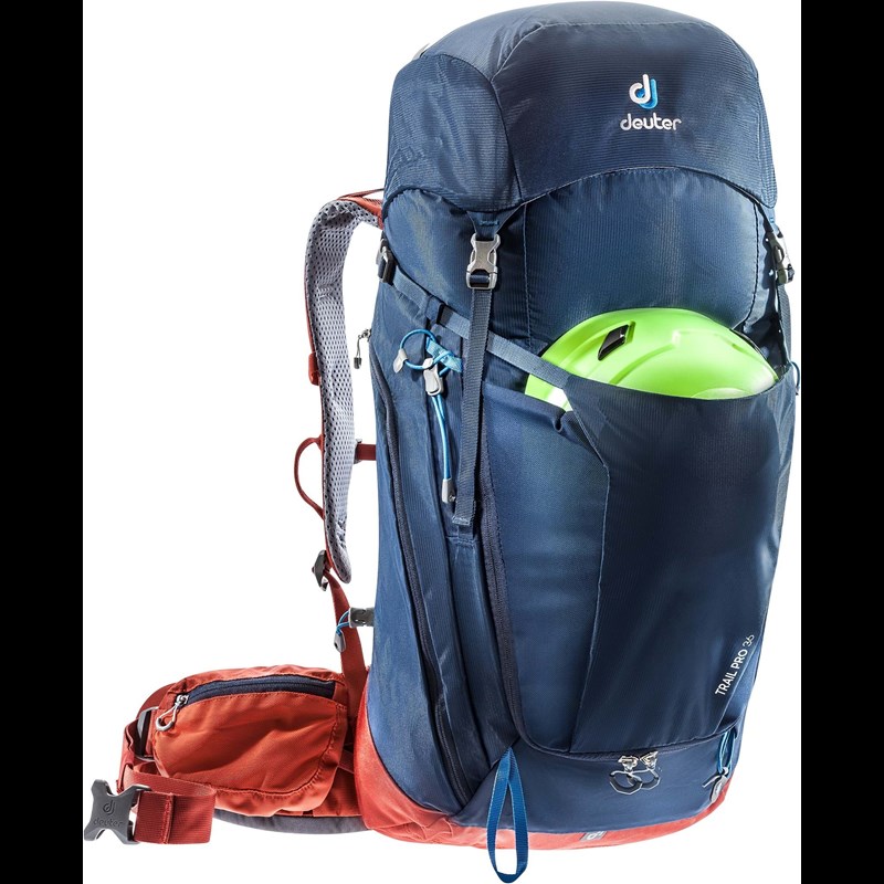 Deuter Vandrerygsæk Trail PRO 36 Blå/rød 1