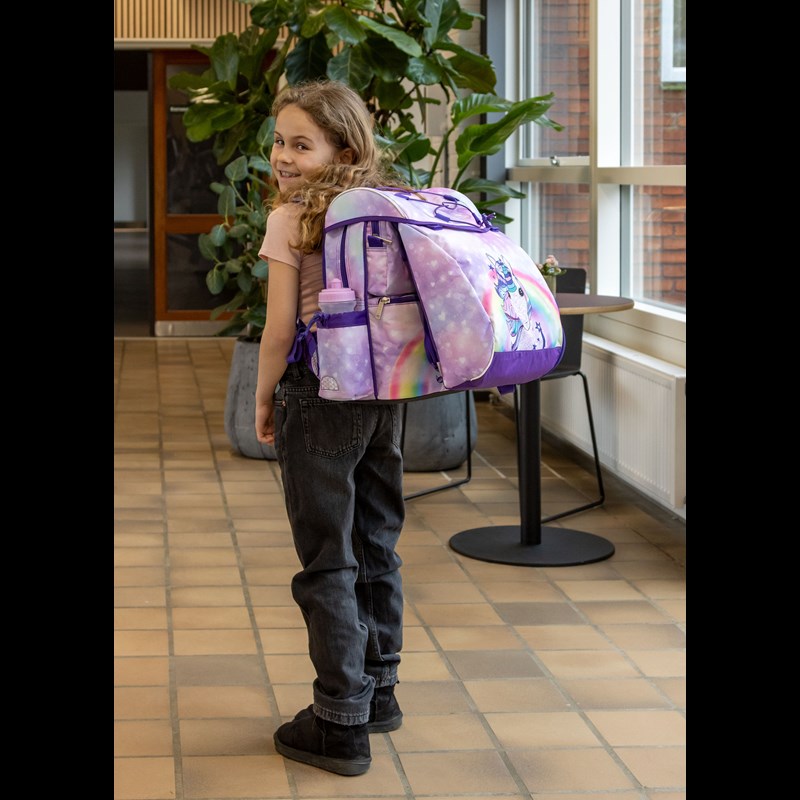 JEVA Skoletaskesæt Intermed Unicorn Lilla 8