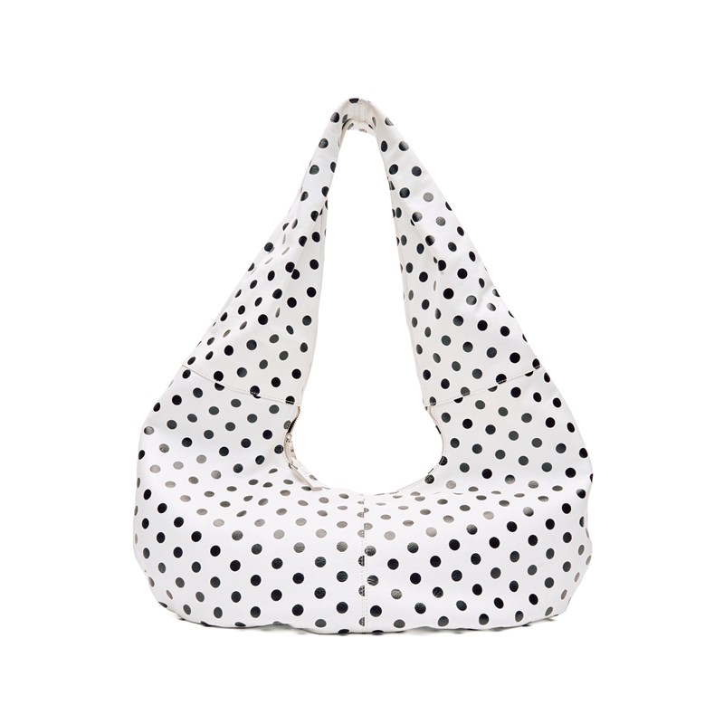 Núnoo Skuldertaske Big Alma Polka Sort/prikker 1