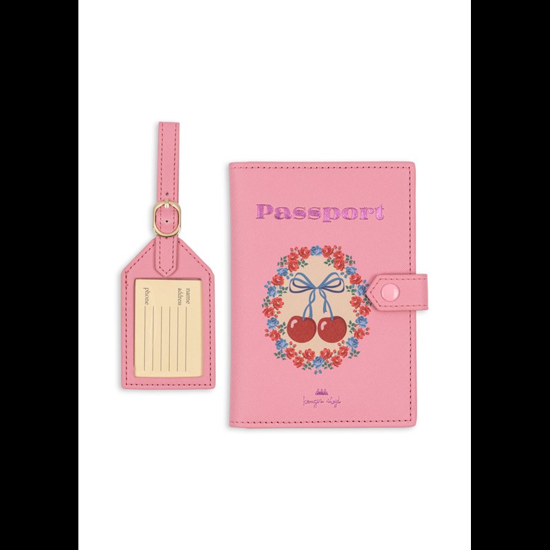 Konges Sløjd Rejsesæt Voyage Cherry Bow Pink 1