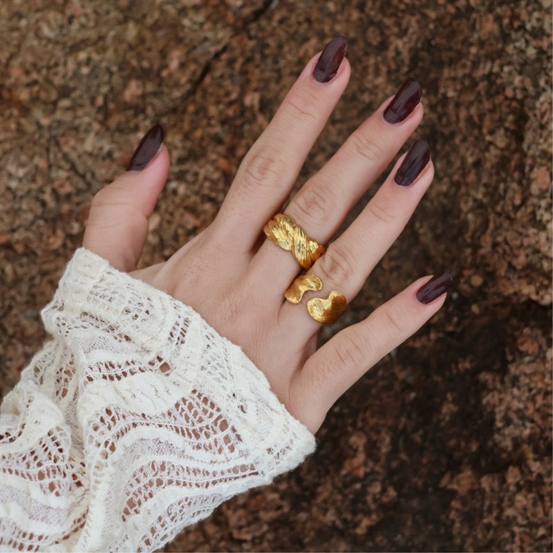 Winther Studio Ring Aletas Guld 2