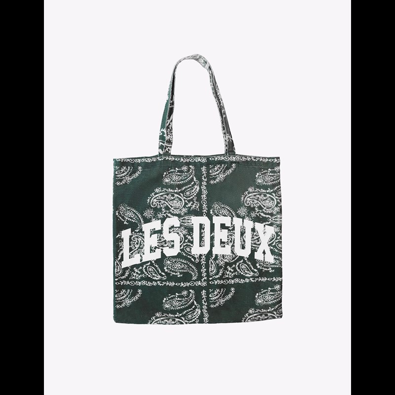 Les Deux Tote Bag Paisley Grøn mønster