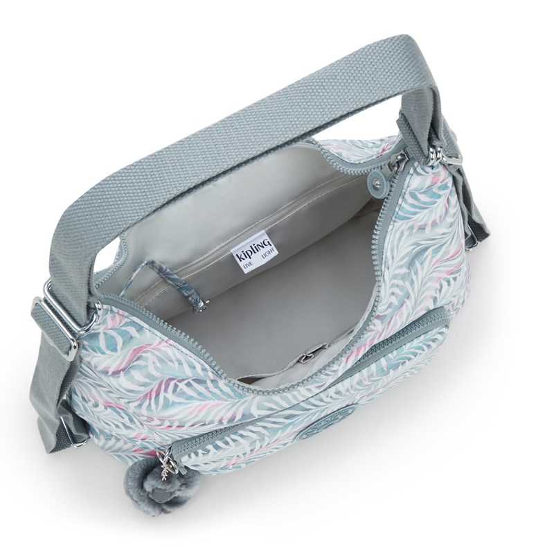 Kipling Skuldertaske Yenna Blå m/blomst 3