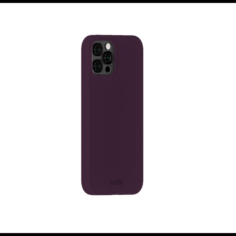 Holdit Mobilcover Deep Plum Blomme iPhone 12/12 Pro 2