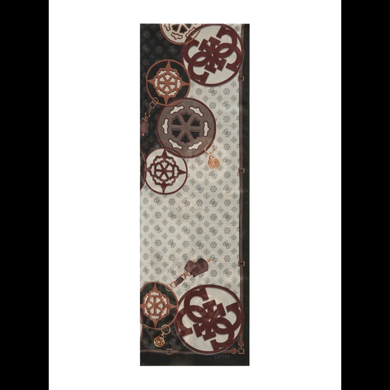 Guess Tørklæde Cresidia  Sort/Beige 1