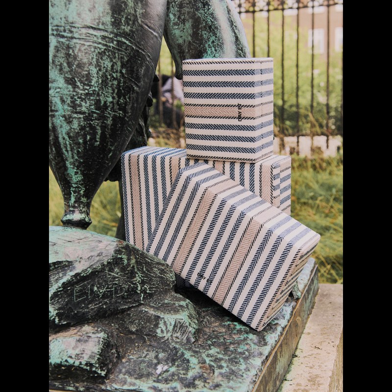 DAY ET Smykkeskrin Day Stripes Large Beige/blå 3