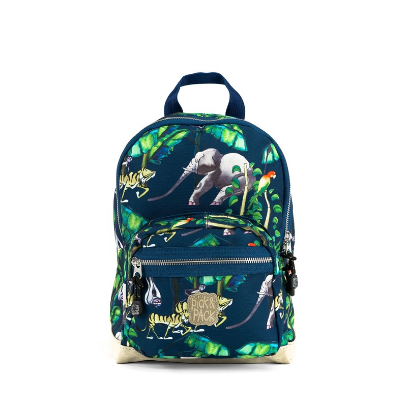 pick&pack Børnerygsæk HAPPY JUNGLE Blå/Grøn 1