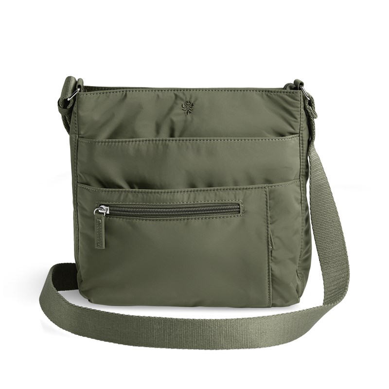 Aura Crossbody Bari Recycled Oliv 1