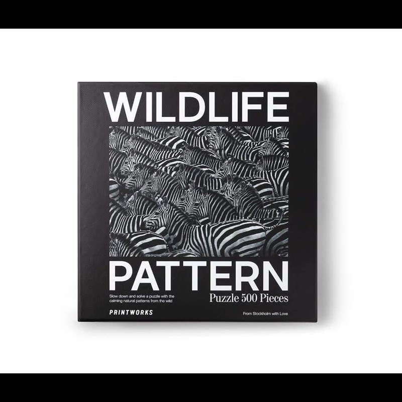Printworks Pussel Zebra Svartvitt 1