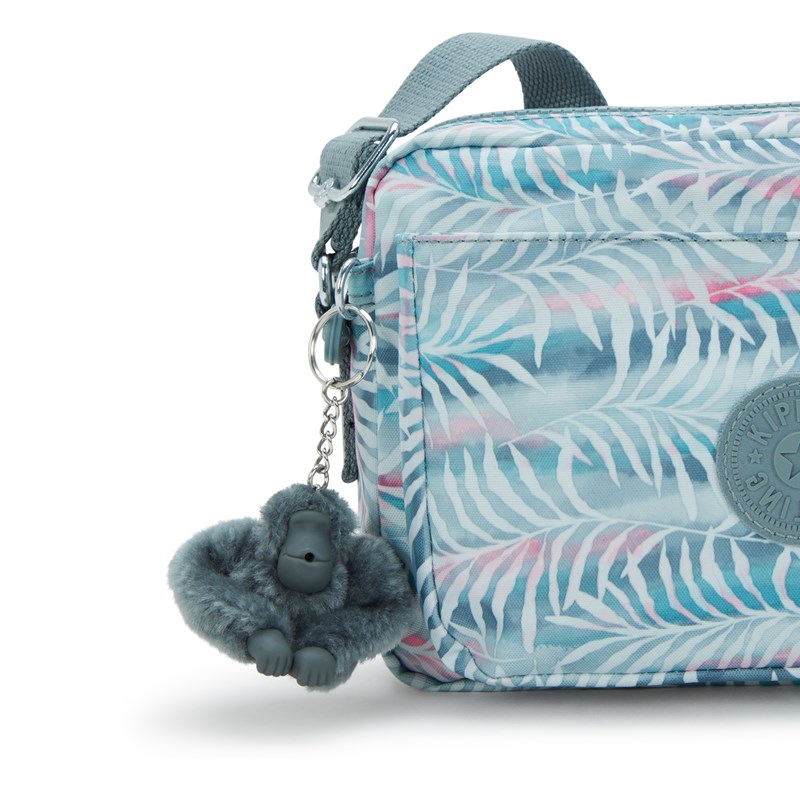 Kipling Crossbody Abanu M Blå med blomma 5