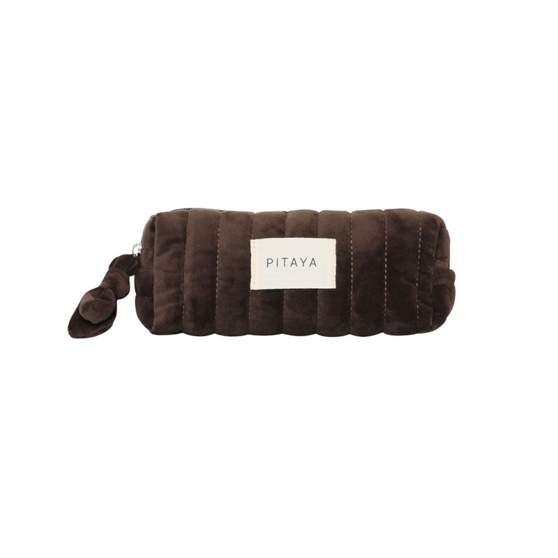 PITAYA Kosmetikväska Velvet Small M. Brun