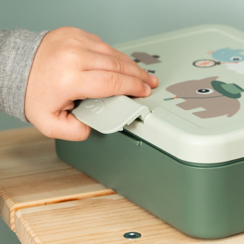 Done By Deer Matlåda Tiny trails Grön 6